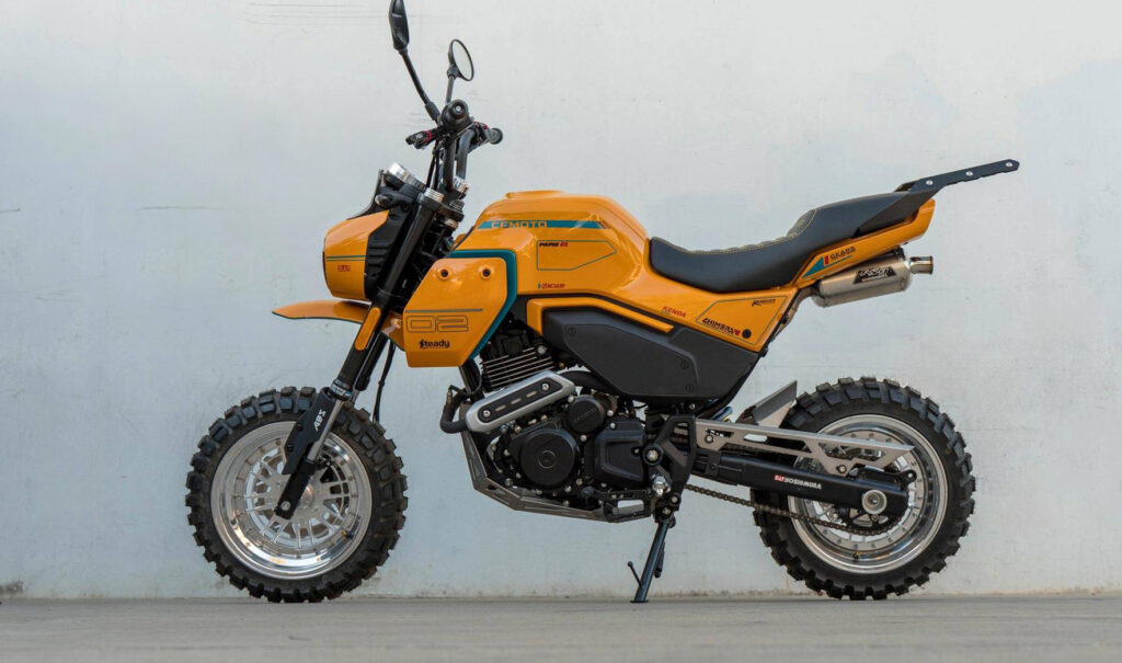 SMALL-SCALE SCRAMBLER: CFMoto Papio by Steady Garage.