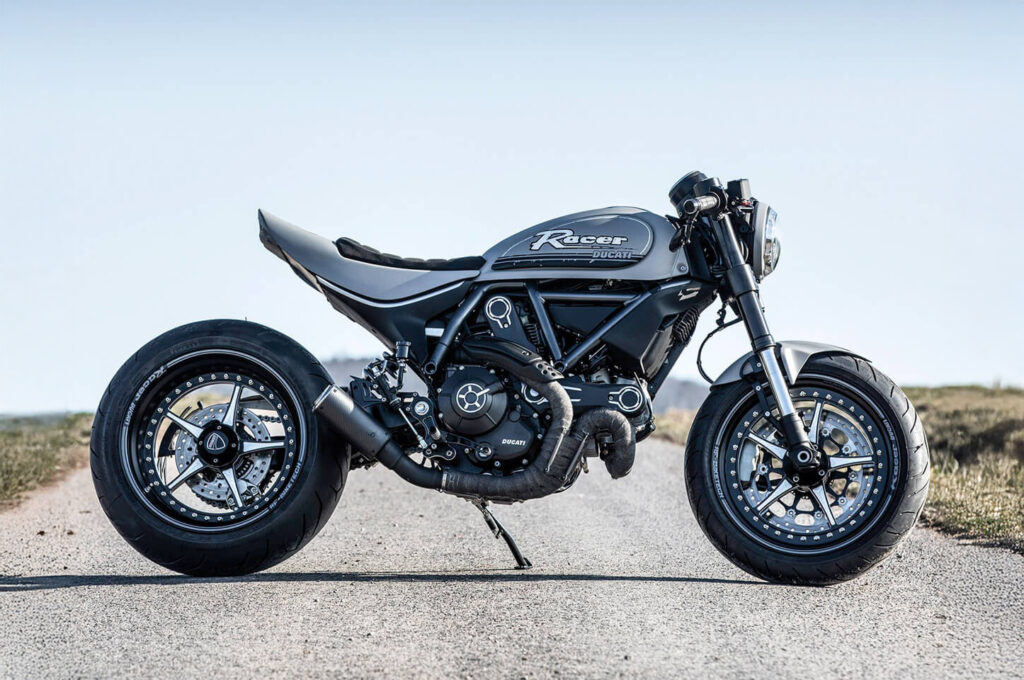 RACE RUBBER: Ducati Scrambler from Germany.