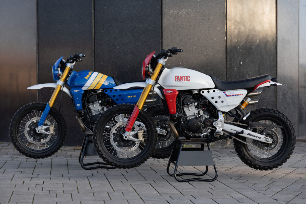 TWIN TRIBUTES: Fantic Caballero 500s from Motobox.