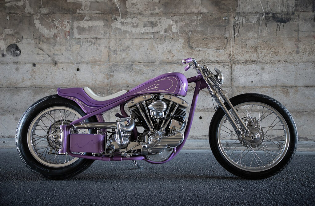 PURPLE PAN-SHOVEL: 1962 H-D from LS Motorcycle.