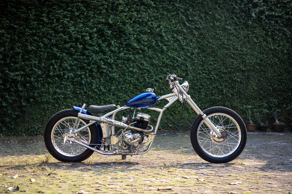 GOOSENECK GASSER: Suzuki Thunder 125 by Batakastem Workshop.