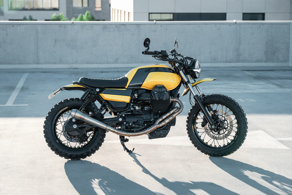 NOT SO MELLOW YELLOW: Moto Guzzi V7 by UniKat.