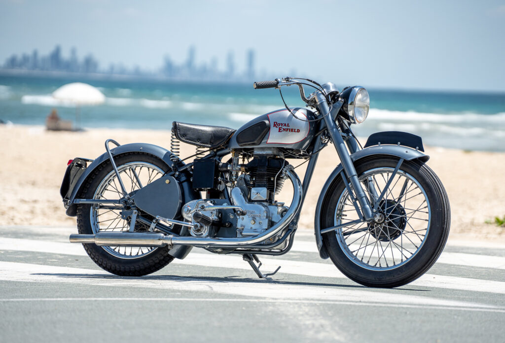 FORMER GLORY: 1951 Royal Enfield 350 Model G.