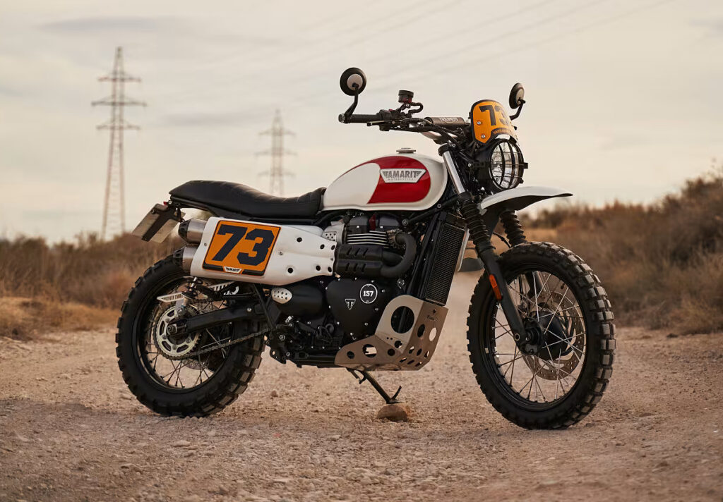 SPANISH SLED: Triumph Scrambler from Tamarit.