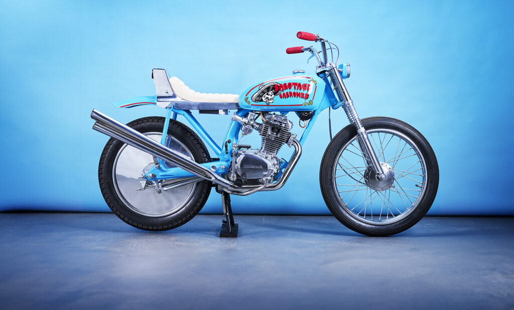 A small bike built for a guy in the big house.